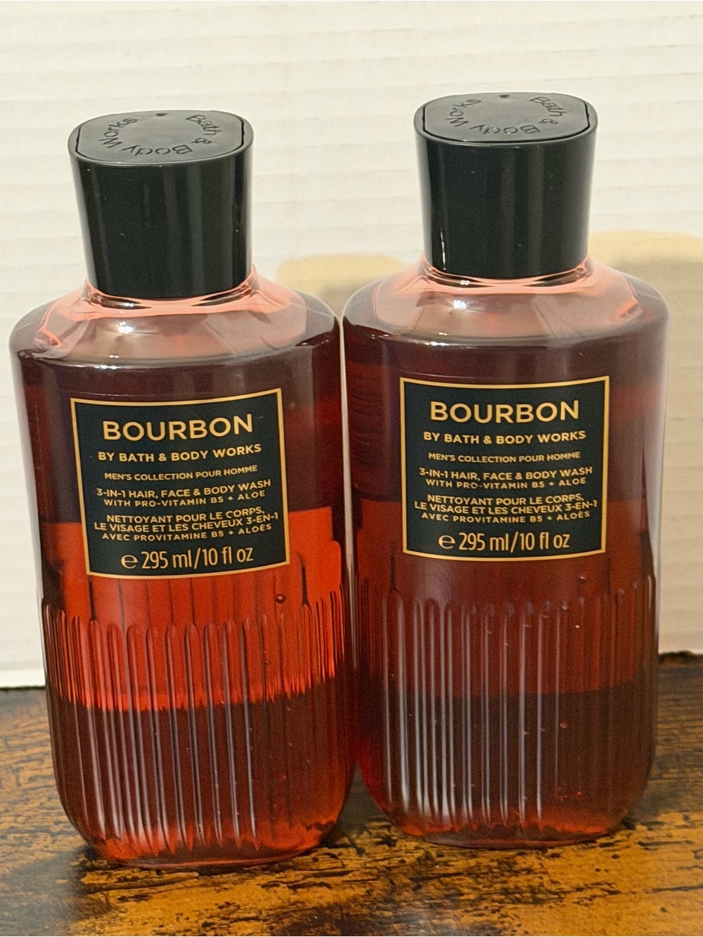 2 Bath & Body Works Men’s Bourbon Body Washes 3-in-1 Hair, Face, Body 10 oz ea